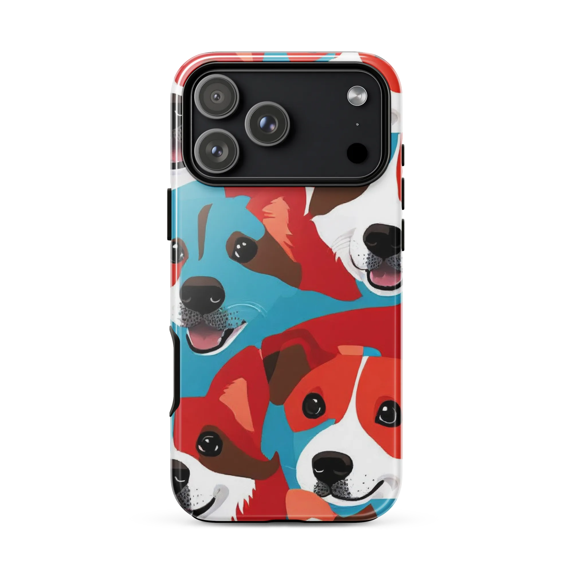 Pawsitive Color on Tough Case for iPhone® — Front