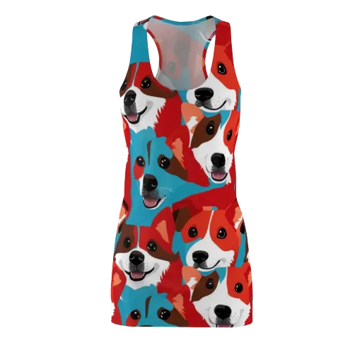 Pawsitive Color on a Racerback Dress