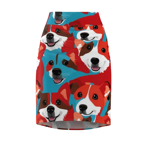 Pawsitive Color on a Pencil Skirt