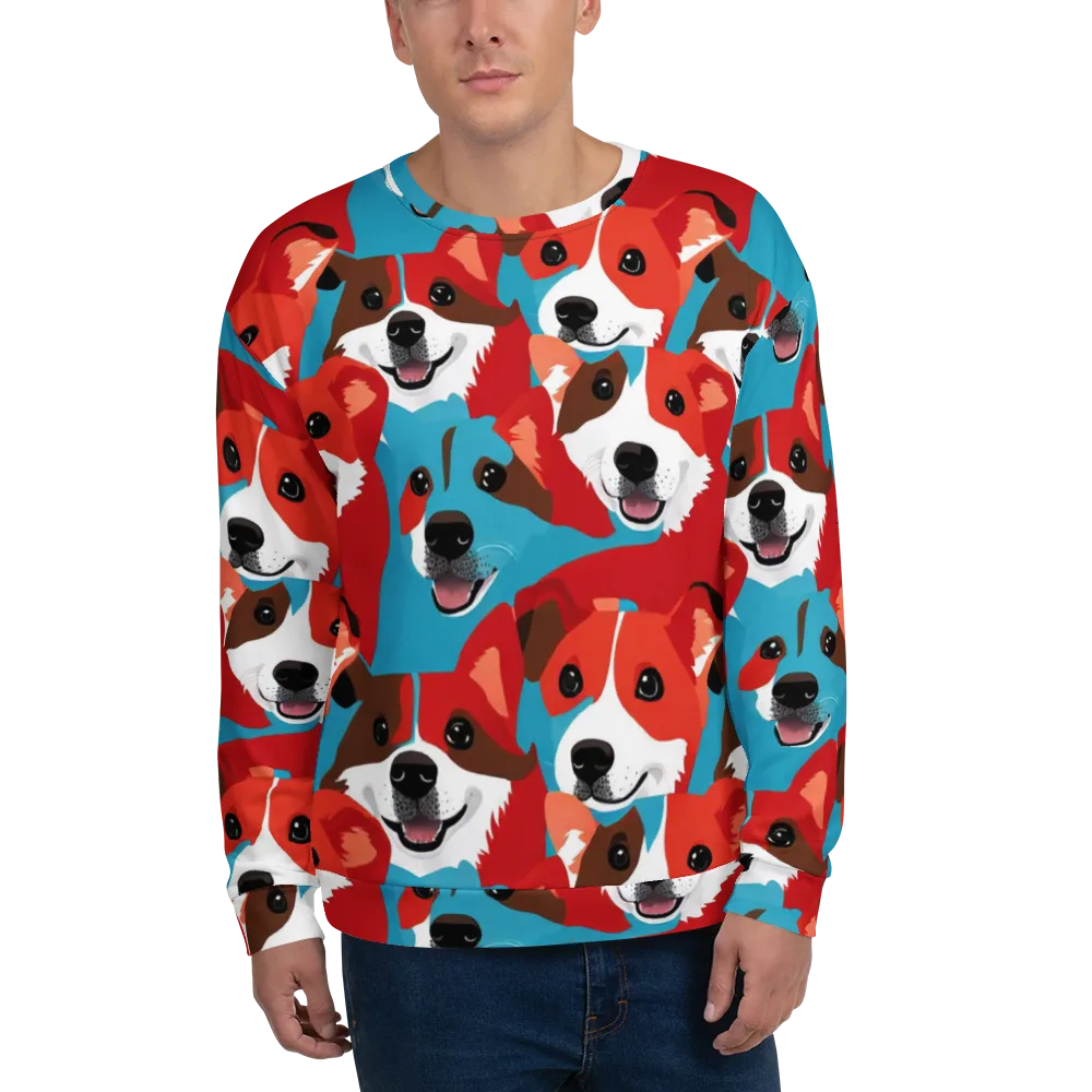 Pawsitive Color on Sweatshirt — Front