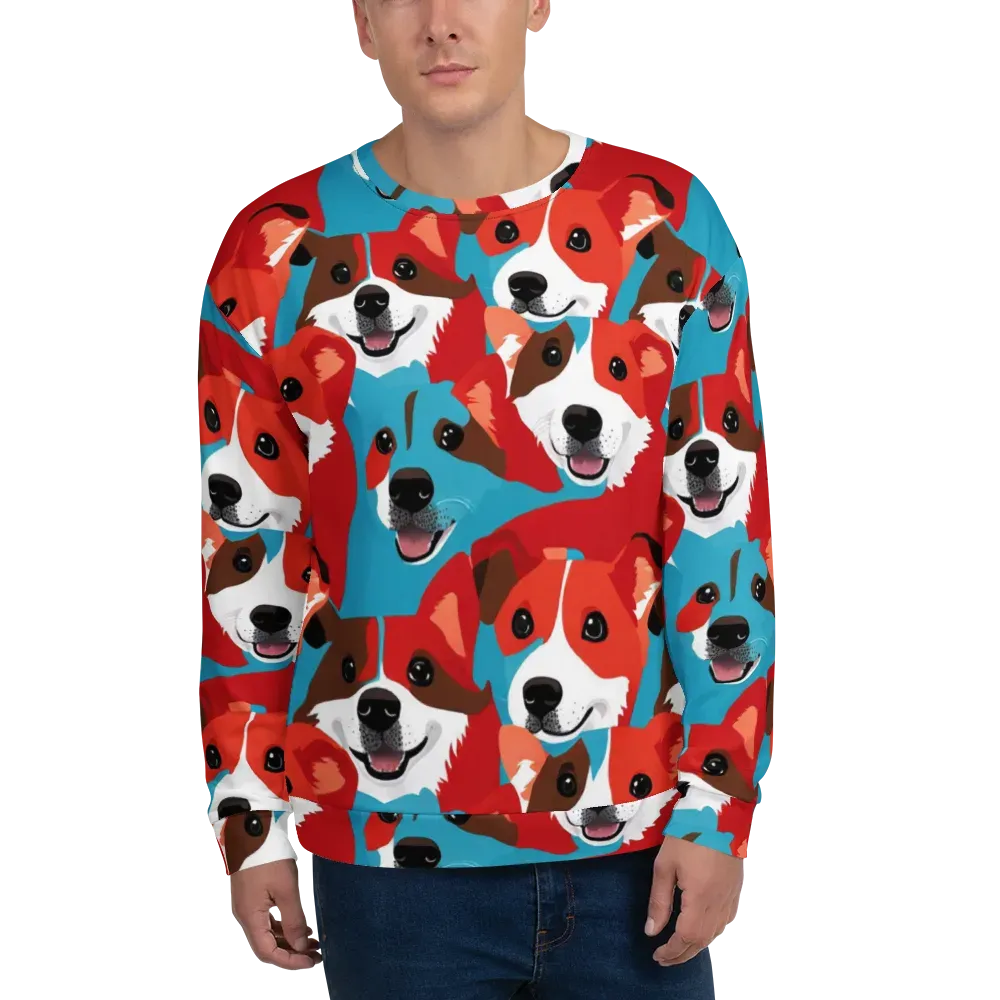 Pawsitive Color on Sweatshirt — Front