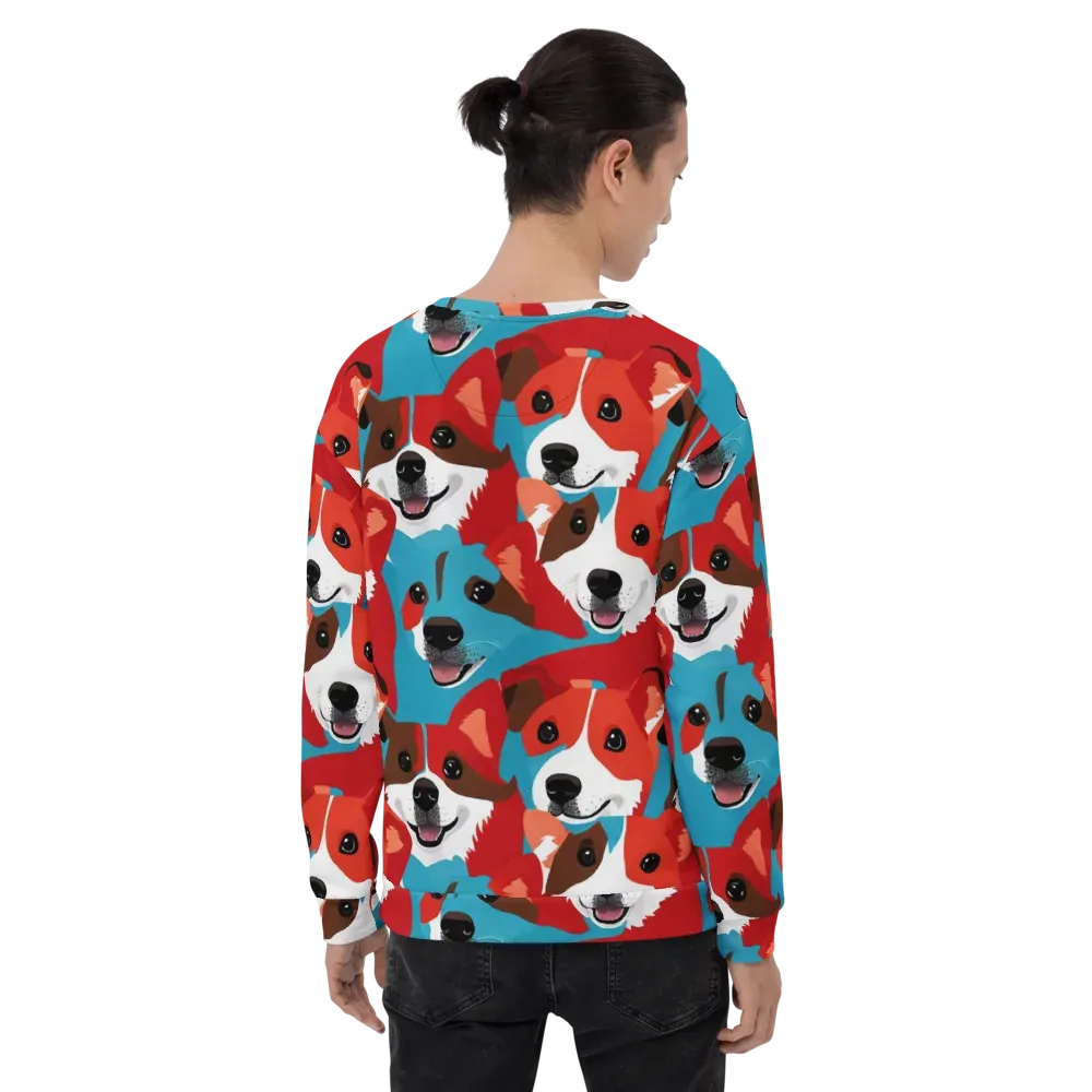 Pawsitive Color on Sweatshirt — Back