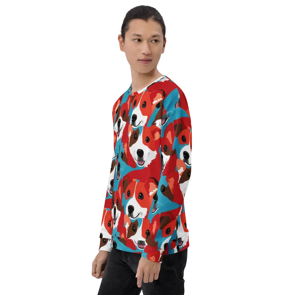 Pawsitive Color on Sweatshirt — Left Front