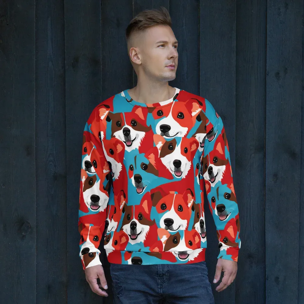 Pawsitive Color on Sweatshirt — Front
