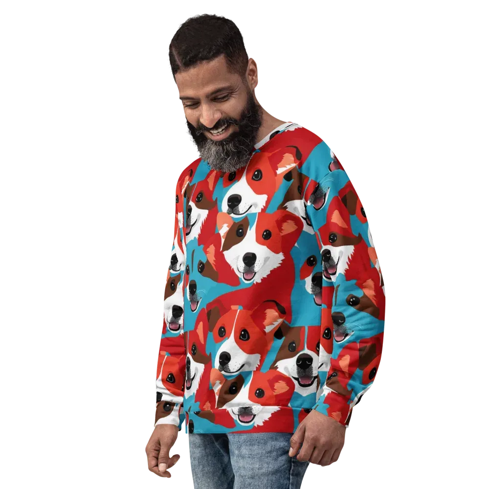 Pawsitive Color on Sweatshirt — Left Front