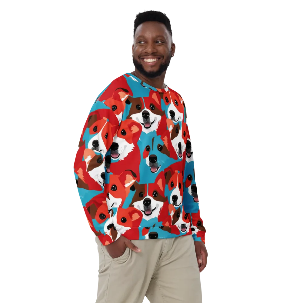 Pawsitive Color on Sweatshirt — Front