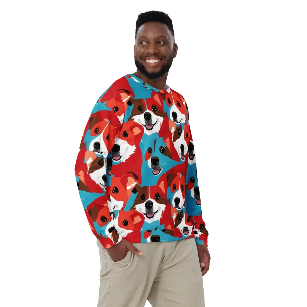 Pawsitive Color on Sweatshirt — Front