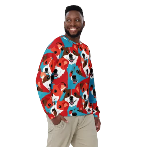 Pawsitive Color on a Sweatshirt
