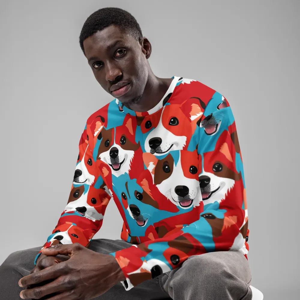Pawsitive Color on Sweatshirt — Front