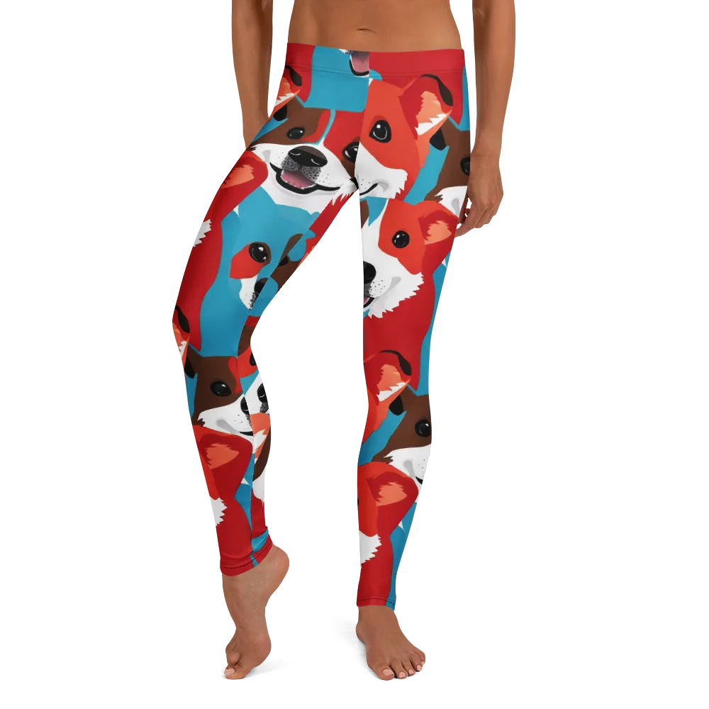 Pawsitive Color on Leggings — Front
