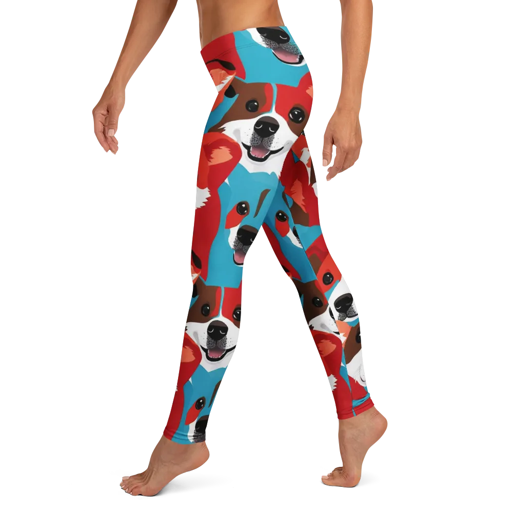 Pawsitive Color on Leggings — Left