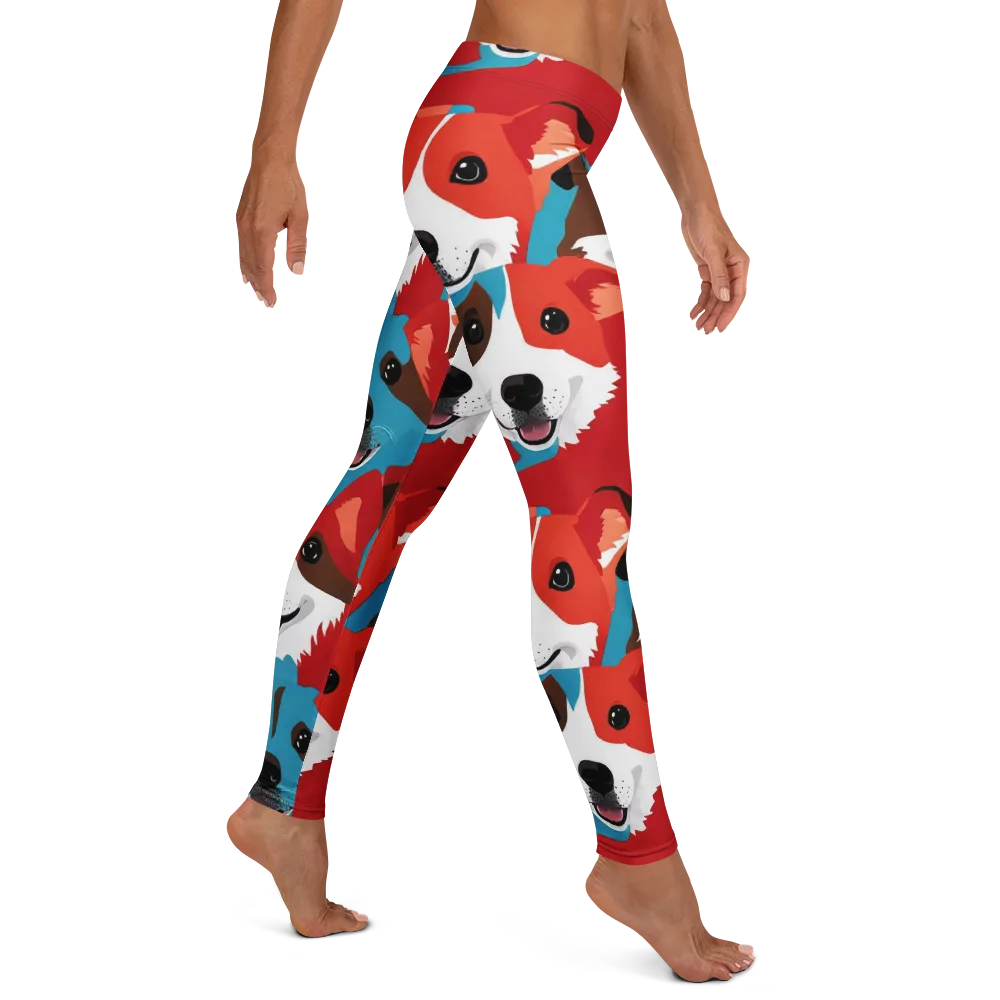 Pawsitive Color on Leggings — Right