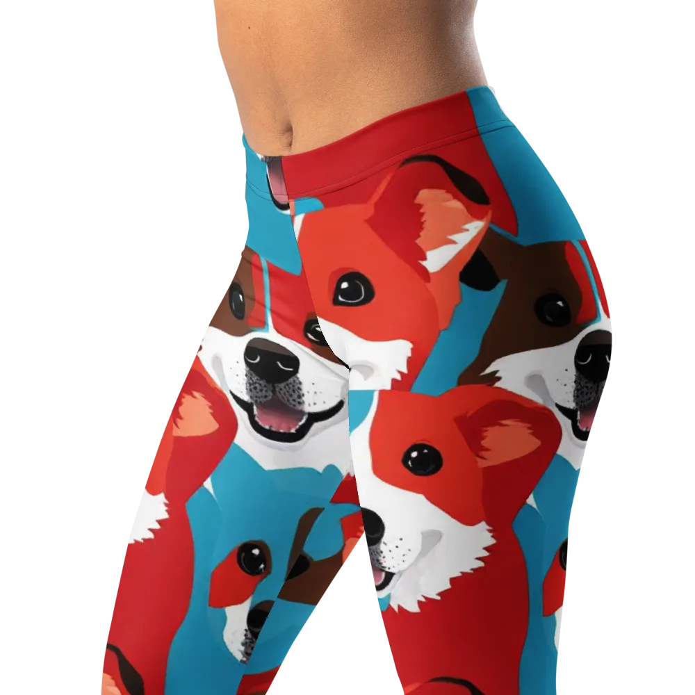 Pawsitive Color on Leggings — Left Front