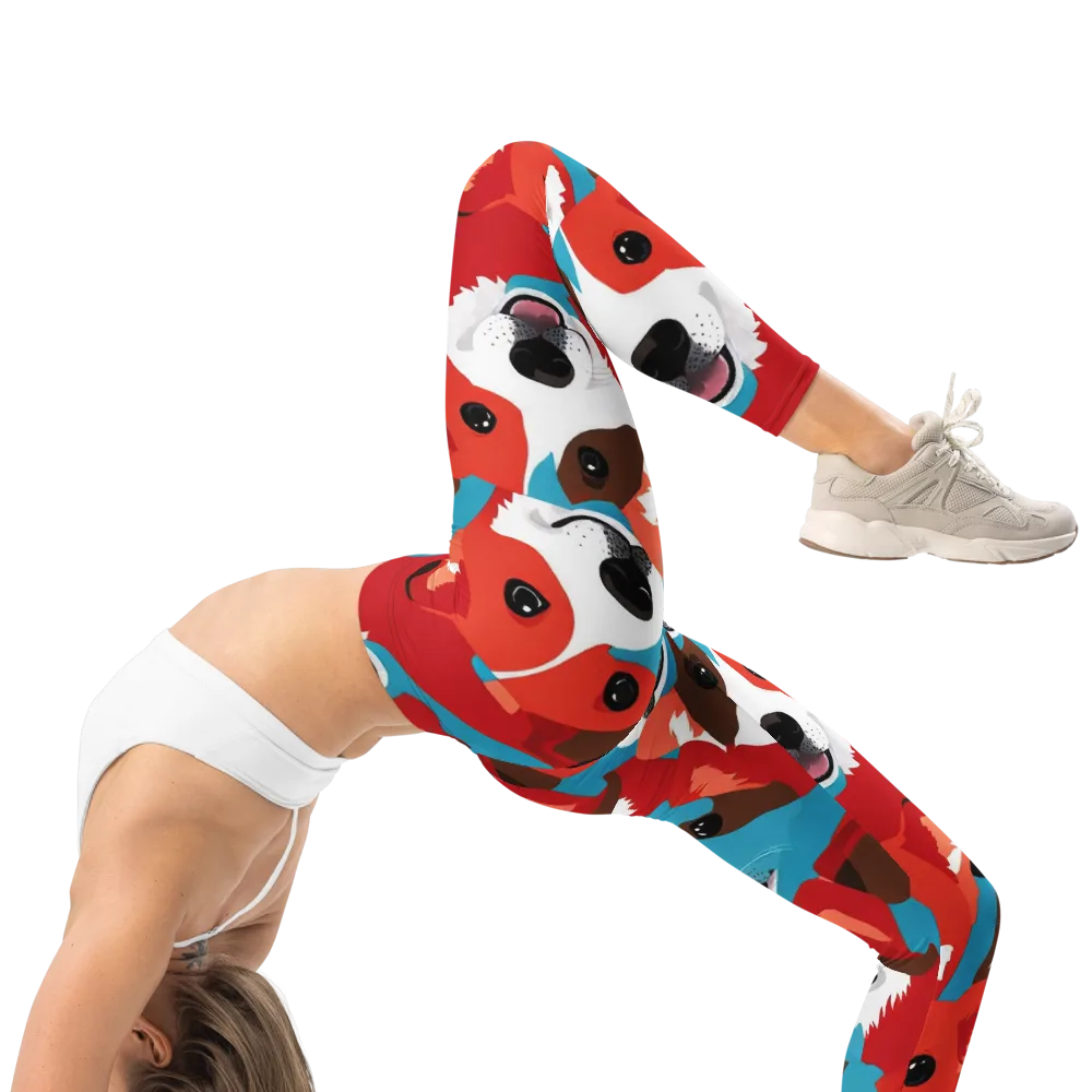 Pawsitive Color on Leggings — Right