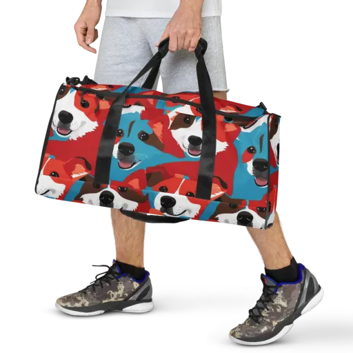 Pawsitive Color on a Duffle Bag
