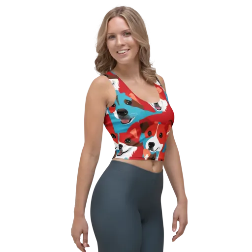 Pawsitive Color on a Crop Top