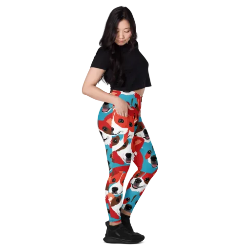 Pawsitive Color on a Leggings with Pockets