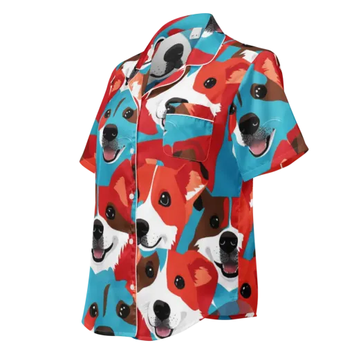 Pawsitive Color on a Women's Short Sleeve Pajama Top