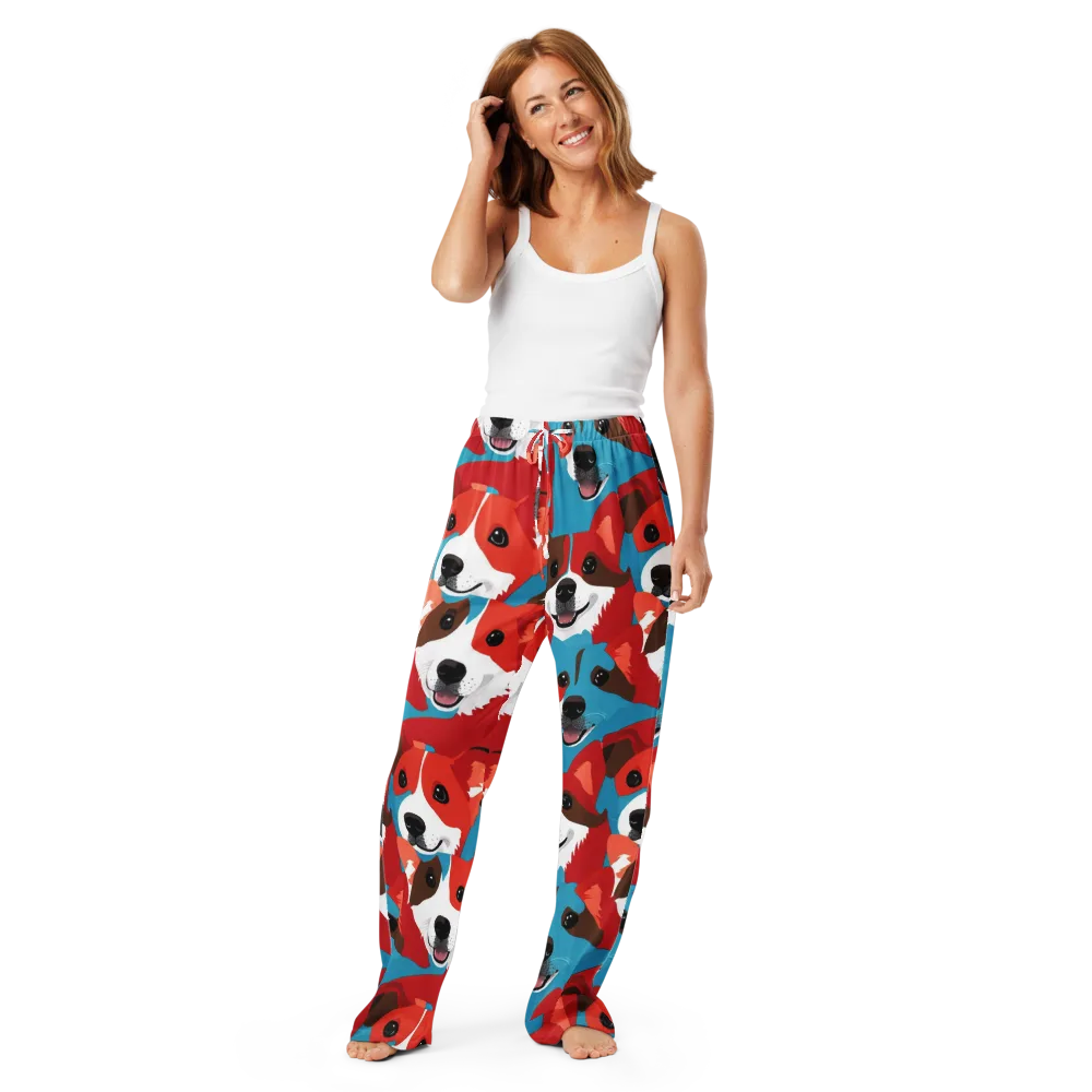 Pawsitive Color on Women's Pajama Pants — Front