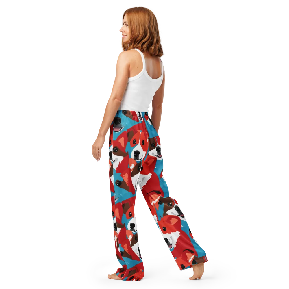 Pawsitive Color on Women's Pajama Pants — Back