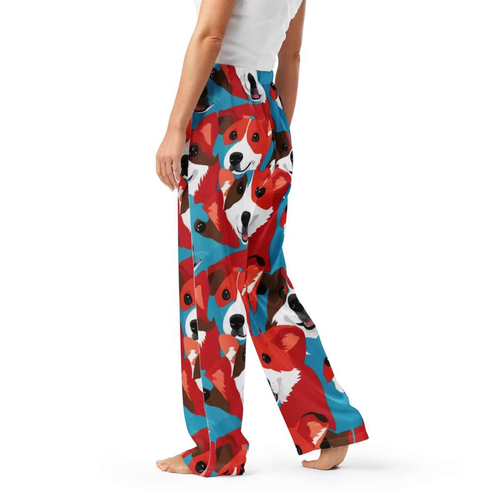Pawsitive Color on Women's Pajama Pants — Left
