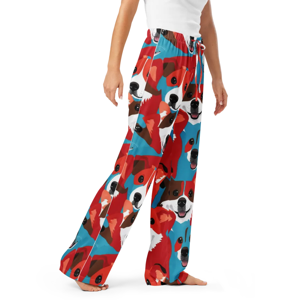 Pawsitive Color on Women's Pajama Pants — Right Front
