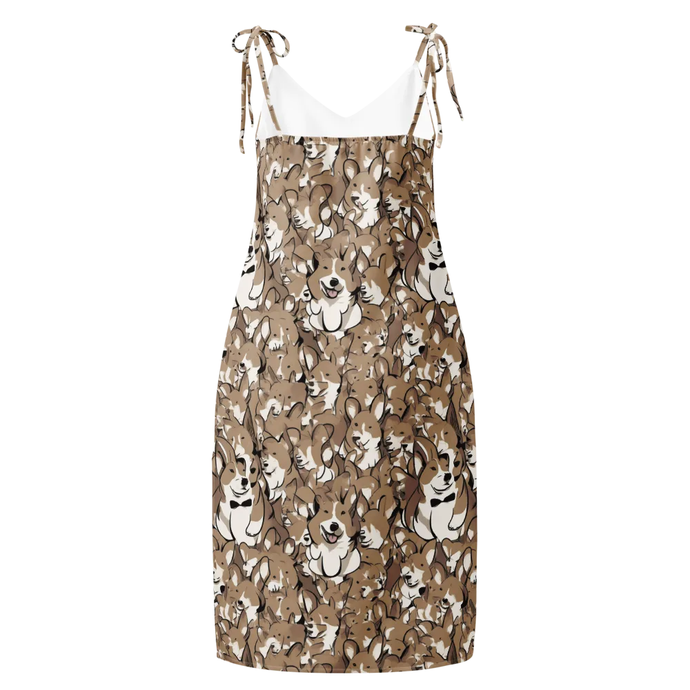 Bowtie Bark on Slip Dress — Back