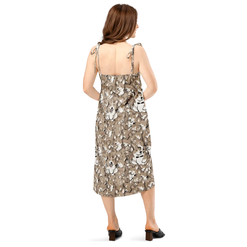 Bowtie Bark on Slip Dress — Back