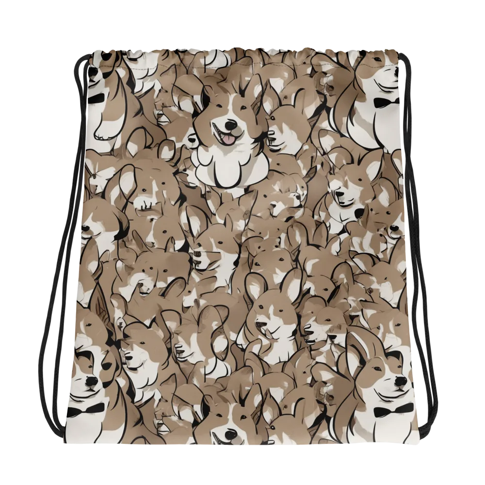 Bowtie Bark on Drawstring Bag — Photo