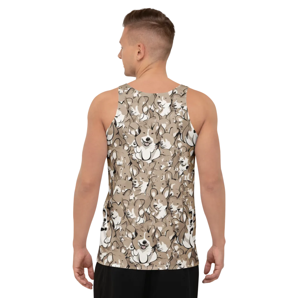 Bowtie Bark on Men's Tank Top — Back