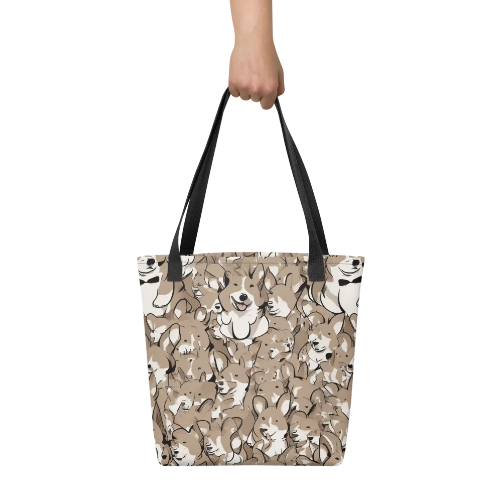 Bowtie Bark on Tote Bag — Front