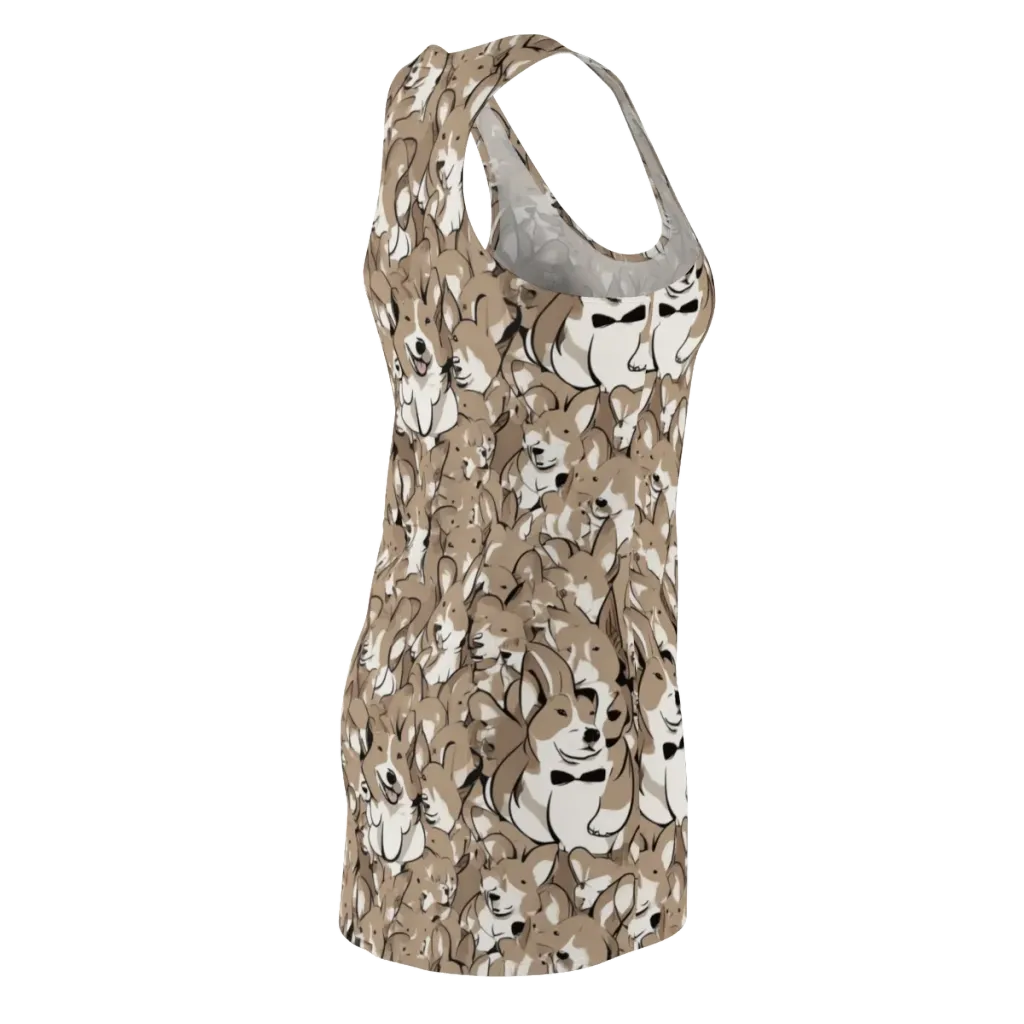 Bowtie Bark on Racerback Dress — Back Side