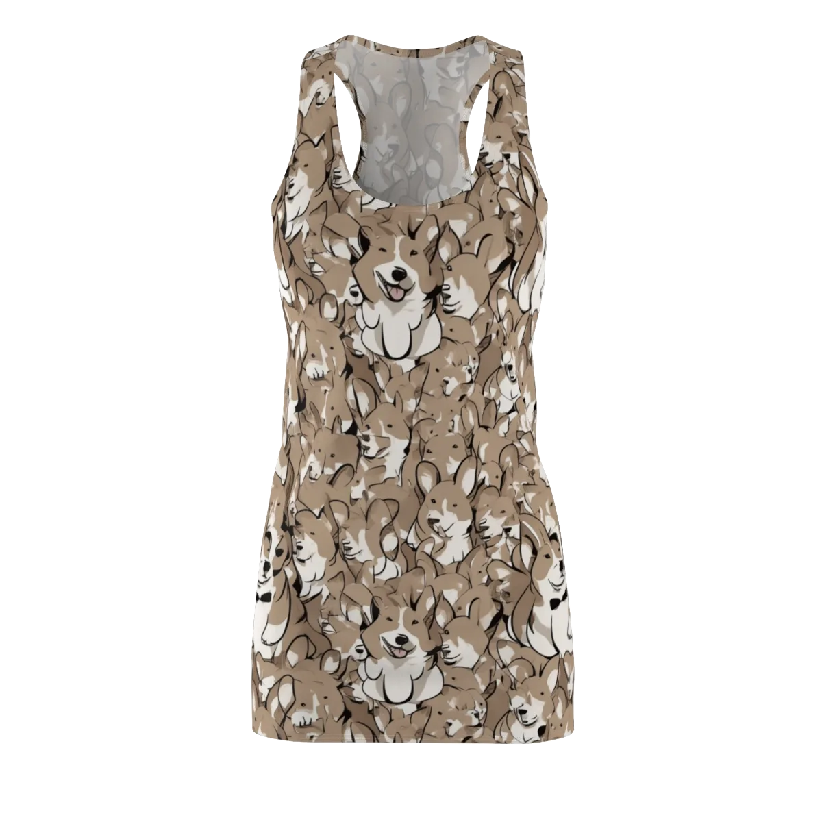 Bowtie Bark on Racerback Dress — Front