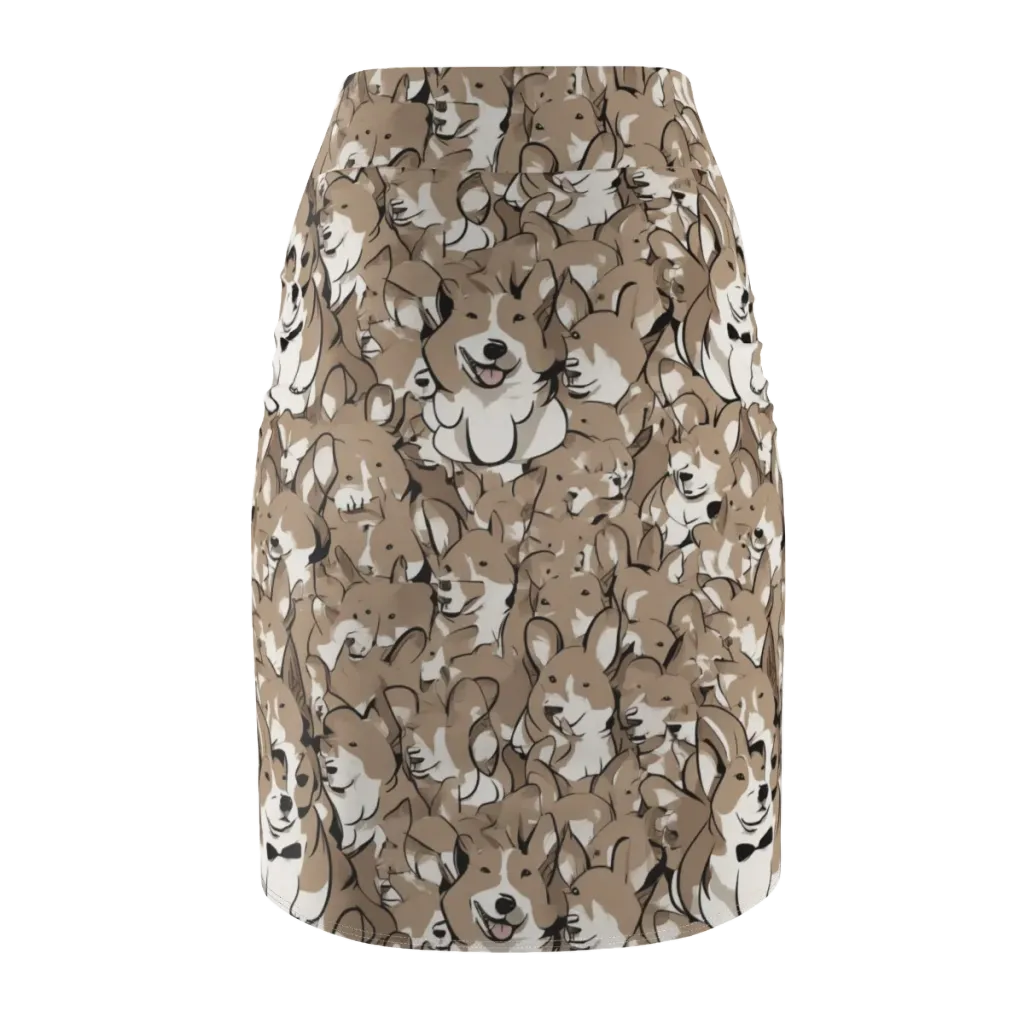 Bowtie Bark on Pencil Skirt — Back