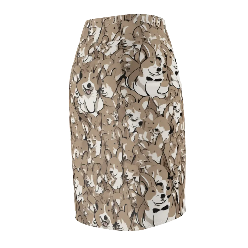 Bowtie Bark on Pencil Skirt — Back Side