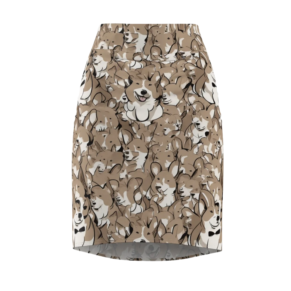 Bowtie Bark on Pencil Skirt — Front