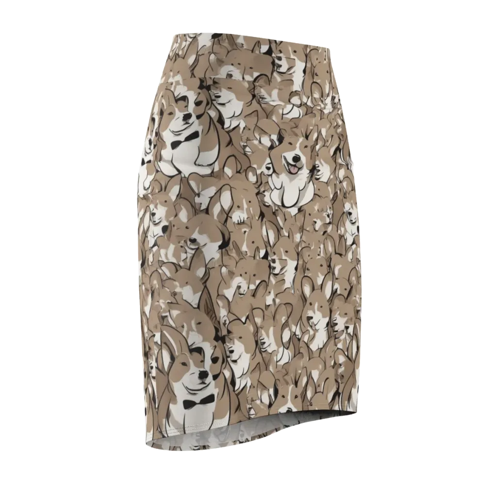 Bowtie Bark on Pencil Skirt — Front Side