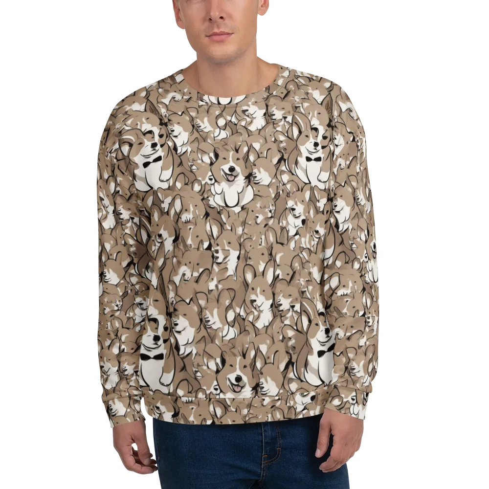Bowtie Bark on Sweatshirt — Front