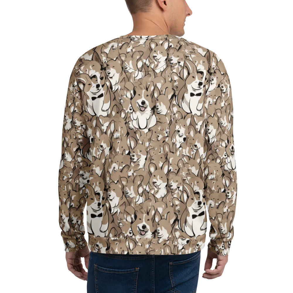 Bowtie Bark on Sweatshirt — Back