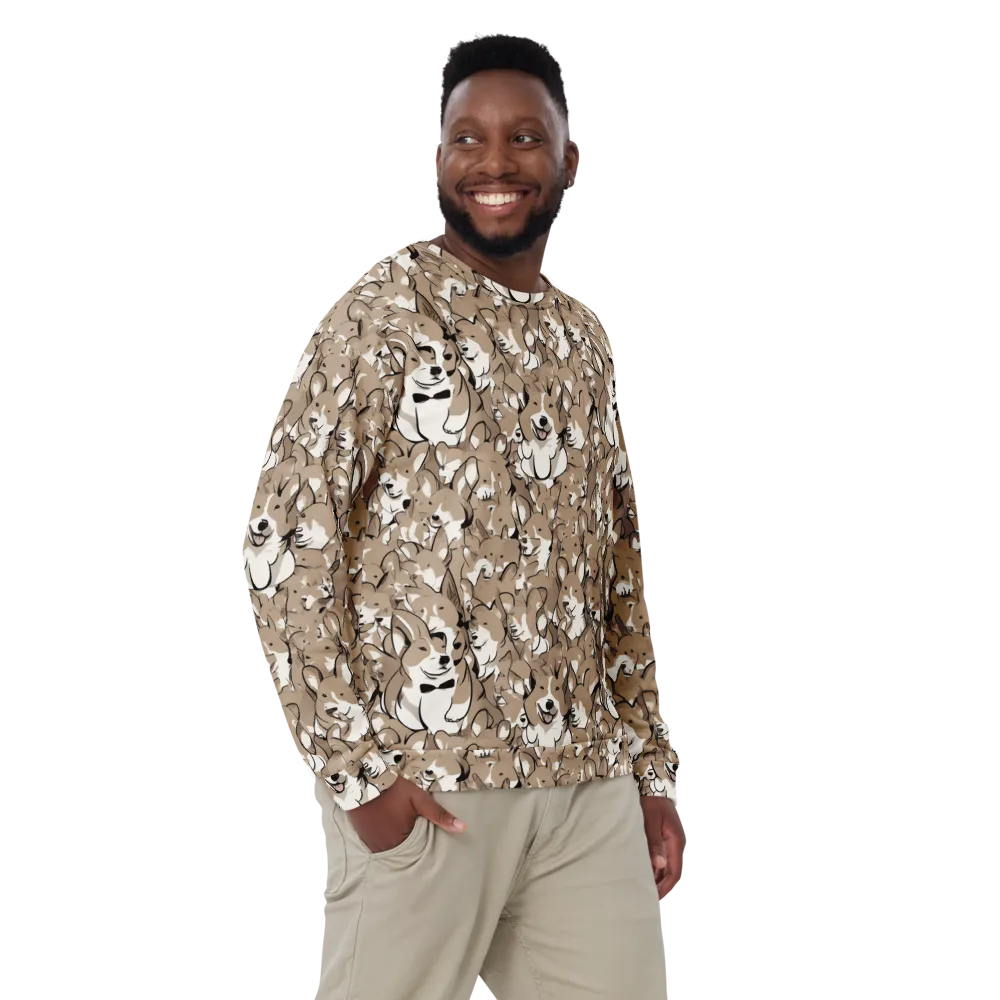 Bowtie Bark on Sweatshirt — Front