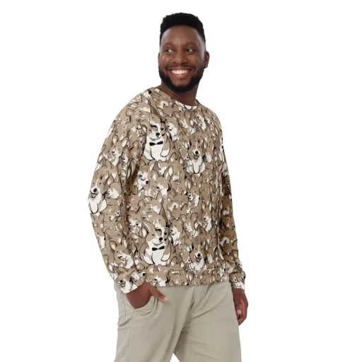 Bowtie Bark on a Sweatshirt