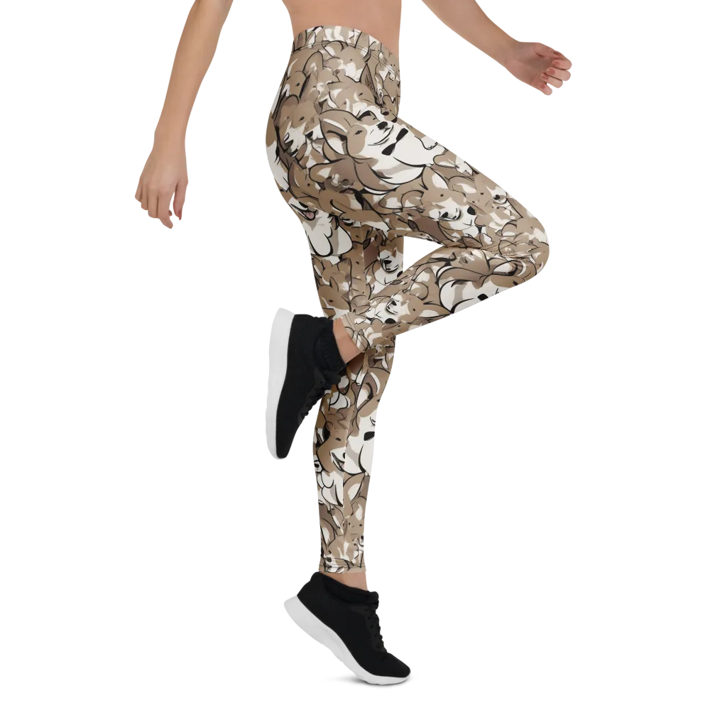 Bowtie Bark on Leggings — Right