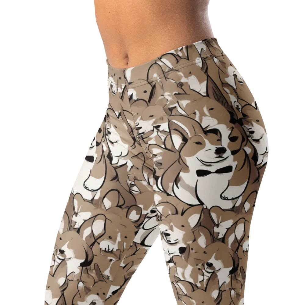 Bowtie Bark on Leggings — Left Front