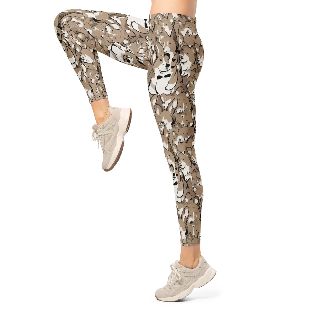 Bowtie Bark on Leggings — Left