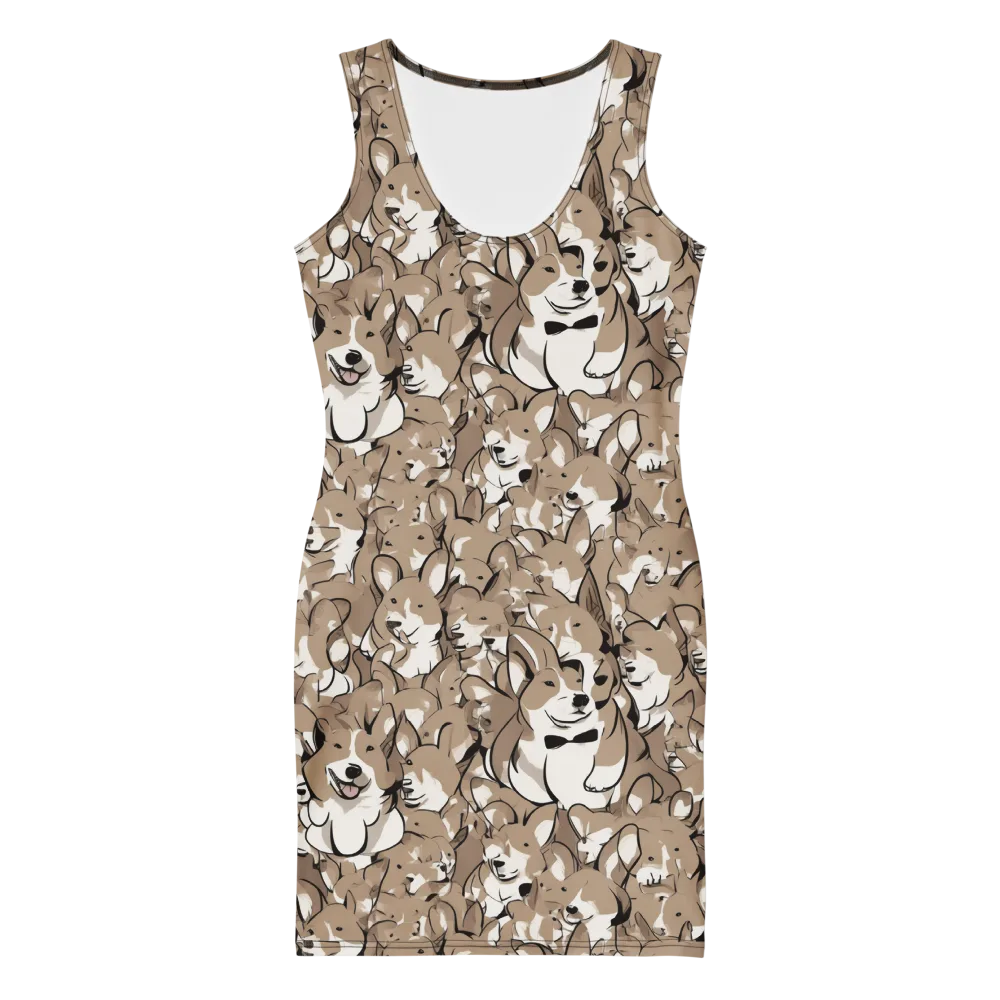 Bowtie Bark on Bodycon Dress — Front
