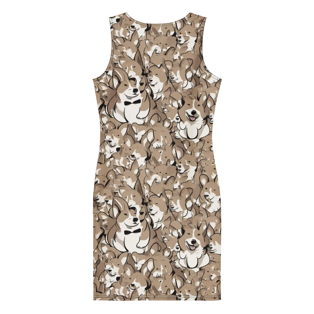 Bowtie Bark on Bodycon Dress — Back