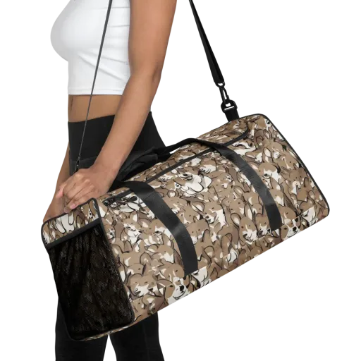 Bowtie Bark on a Duffle Bag