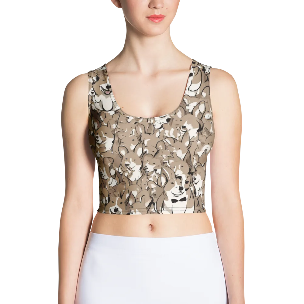 Bowtie Bark on Crop Top — Front