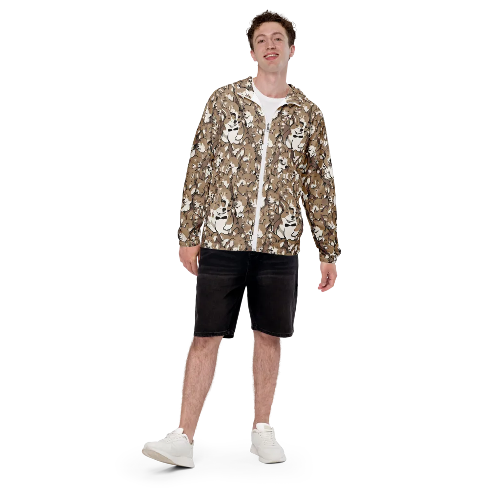 Bowtie Bark on Men's Windbreaker — Front