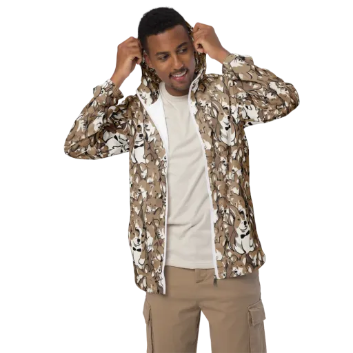 Bowtie Bark on a Men's Windbreaker